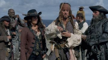 La auténtica cabeza reducida de Jack Sparrow (Johnny Depp) en Piratas del Caribe 4
