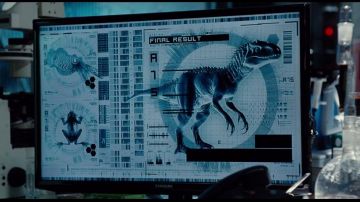 The computer screen Samsung seen in Jurassic World