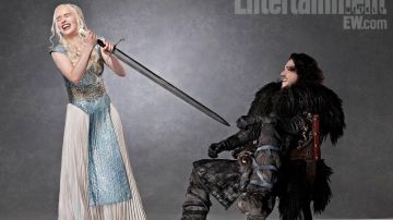 La robe bleue de Daenerys Targaryen (Emilia Clarke) dans Juego de Tronos