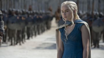 La robe bleue de Daenerys Targaryen (Emilia Clarke) dans Juego de Tronos S04E08