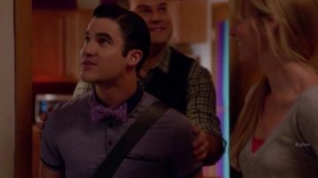 Le polo violet de Blaine Anderson (Darren Criss) dans Glee S06E03