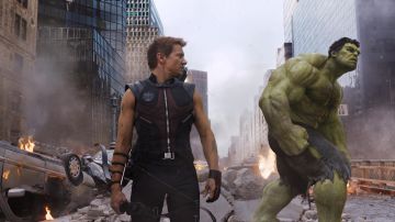 Chaqueta de cuero de Hawkeye (Jeremy Renner) en Avengers