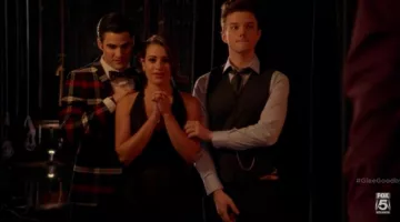 The black dress long Rachel Berry (Lea Michele) in Glee S06E13