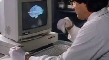 Le Commodore Amiga 1000 du Dr Martin (Bill Pullman) dans Sanglante paranoïa