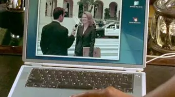 L'Apple Powerbook G4 de Peter Sanderson (Steve Martin) dans Bronx à Bel Air