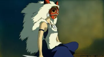 La réplique du masque de Princesse Mononoke dans Princesse Mononoke