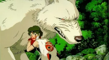 Les boucles d'oreilles blanches de Princesse Mononoke dans Princesse Mononoke