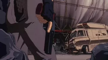 The replica of the gun Mateba in Ghost in The Shell