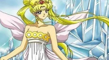 Vestido bustier blanco de Sailor Moon Queen en Sailor Moon