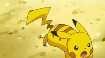 The replica plush of Pikachu in Pokemon