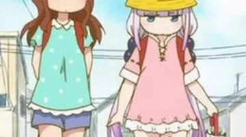 El vestido rosa de Kanna Kobayashi en Miss Kobayashi's Dragon Maid