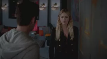 Le blouson Rag & Bone de Hanna Marin (Ashley Benson) dans Pretty Little Liars S07E16