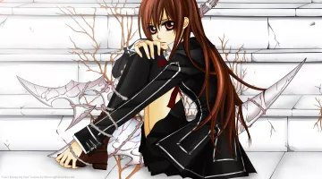 El uniforme negro de Yuki en Vampire Knight