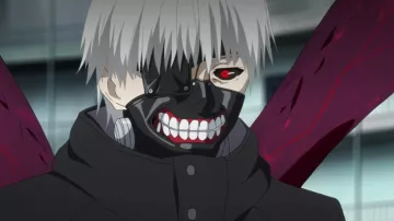 The replica of the mask Ken Kaneki in Tokyo Ghoul S02E04