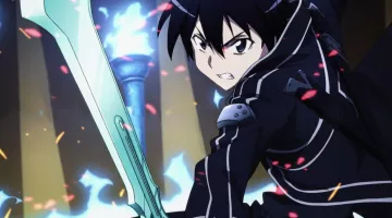 La espada repulsora oscura de Kirito en Sword Art Online