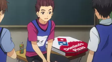 L'emballage Domino's pizza dans Golden Time