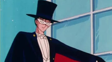 La máscara de Tuxedo Mask en Sailor Moon