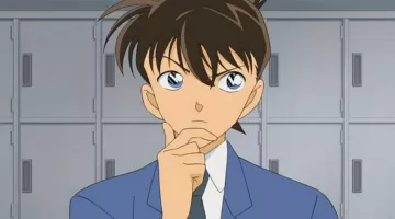 The blue costume of Detective Conan in Detective Conan