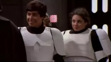 The disguise of Stormtrooper that door, Fez (Wilmer Valderrama) in " That 70's show