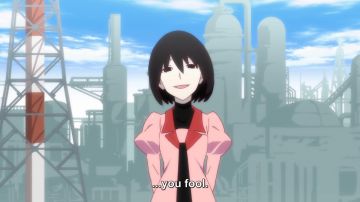 The cosplay / disguise Oshino Ougi in Bakemonogatari