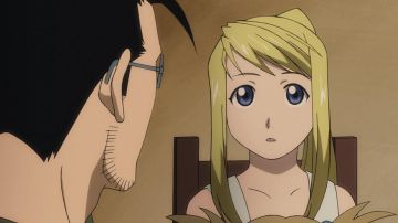 La perruque de Winry dans Fullmetal Alchemist