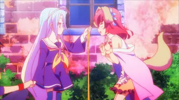 The cosplay of Shiro in No Game No Life
