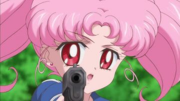 Les boucles d'oreilles de Chibi Moon dans Sailor Moon