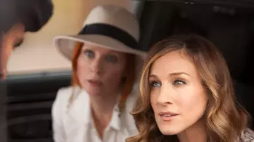 Le chapeau de Miranda Hobbes (Cynthia Nixon) dans Sex And The CIty 2