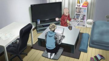 La tirelire vintage japonaise de Saitama dans One Punch Man