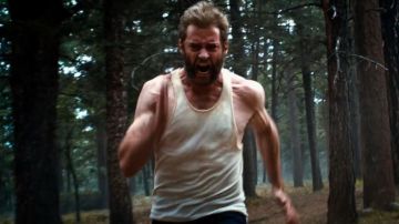 The white tank top Wolverine (Hugh Jackman) in Logan