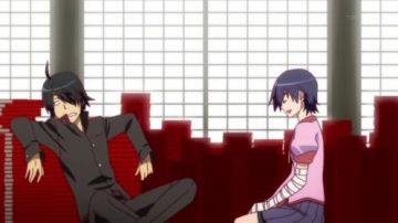 The replica Nendoroid of Suruga in Bakemonogatari