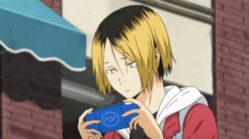 The handheld game console of Kenma Kozume in Haikyuu