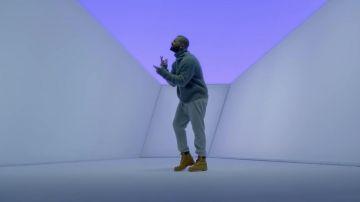 The Timberland Drake in the clip Hotline Bling