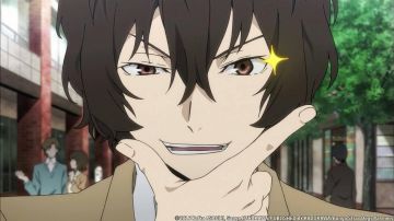 The cosplay of Dazai in Bungou Stray Dogs