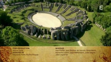 El anfiteatro galo-romano de Saintes en los créditos finales de Fort Boyard