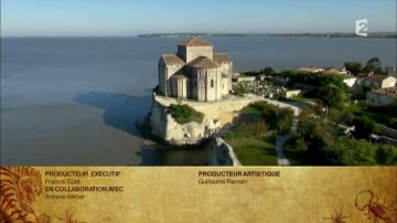 La iglesia de Sainte Radegonde en Talmont-sur-Gironde en los créditos finales de Fort Boyard