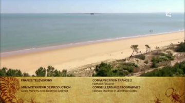 La playa de Saumonards en la isla de Oléron en los créditos finales de Fort Boyard