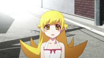 El atuendo de Oshino en Bakemono Gatari