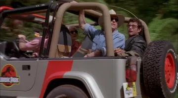 Les plaques d'immatriculation des Jeep Wrangler dans Jurassic Park