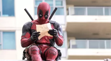 The costume for Ryan Reynolds in Deadpool