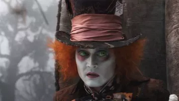 El sombrero del sombrerero loco (Johnny Depp) en Alicia en el País de las Maravillas