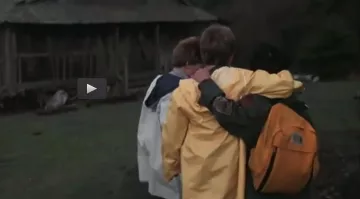 The backpack in yellow by Richard Wang / Data (Jonathan Ke Quan) in The Goonies