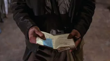 Cuaderno del Grial de Henry Jones (Sean Connery) en Indiana Jones y la última cruzada