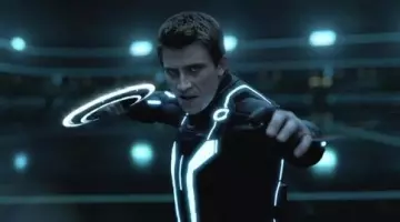 The blue disc of Sam Flynn in Tron