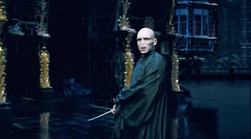 The magic wand of Lord Voldemort (Ralph Fiennes) in Harry Potter and the Order of the Phoenix