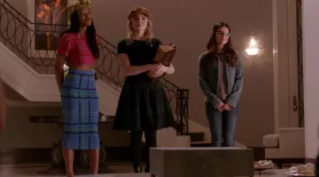 Vestido de tartán verde de Grace en Scream Queens