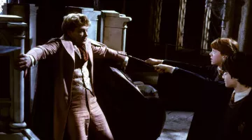 The magic wand of Ron Weasley (Rupert Grint) in Harry Potter and the Chamber of secrets