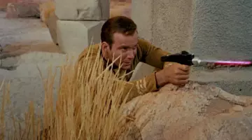 The phaser Captain James T. Kirk (William Shatner) in Star Trek
