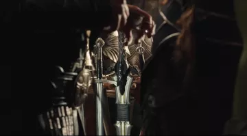 L'épée de Lothar (Travis Fimmel) dans Warcraft : Le Commencement