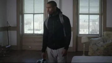 The jacket hoody black Nike Adonis Johnson (Michael B. Jordan) in Creed : The legacy of Rocky Balboa